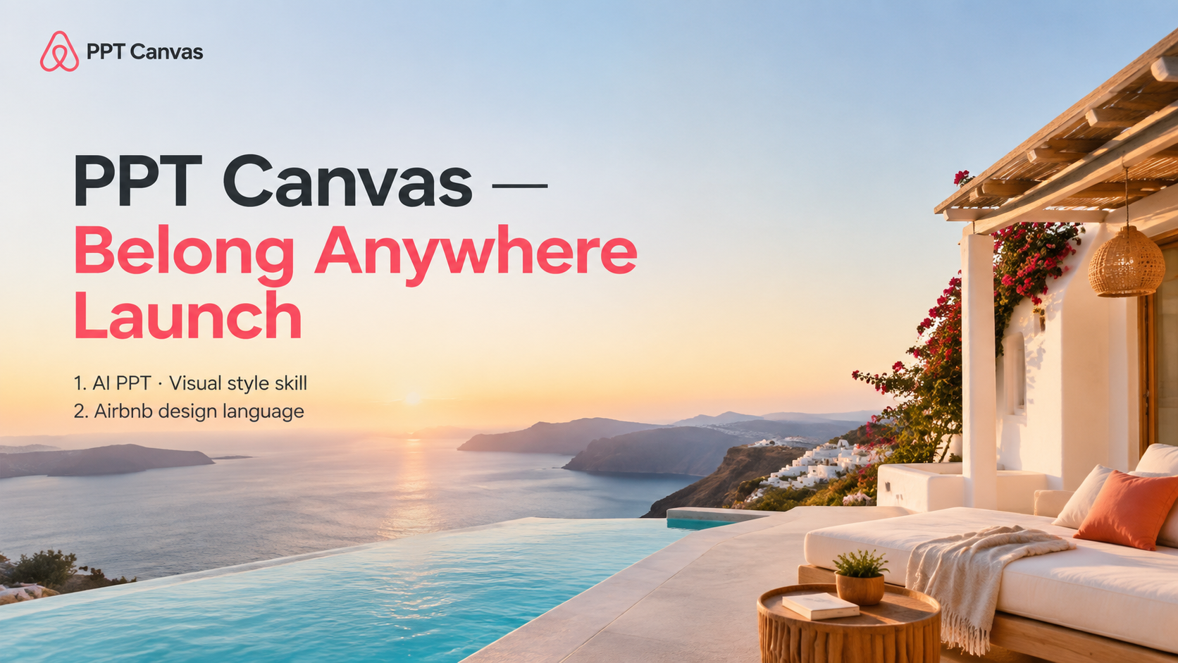 Travel lifestyle AI presentation cover with magazine framing
